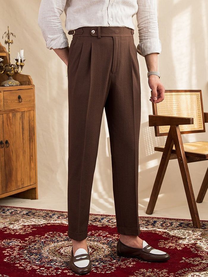 Il Borghese Sardegna Seersucker Trousers