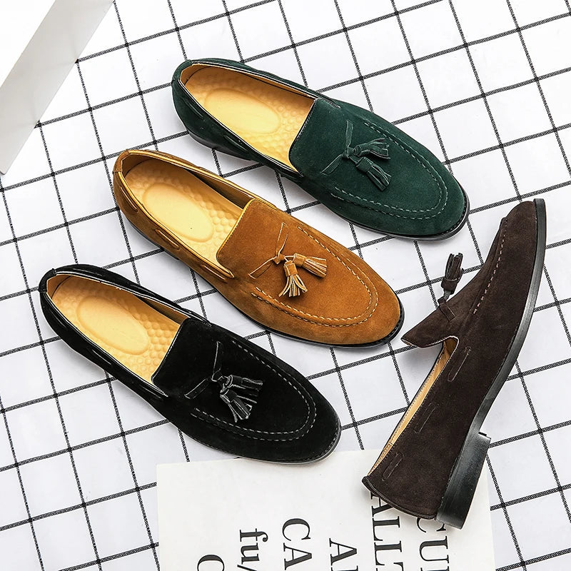 Il Borghese Torino Suede Loafers With Tassels